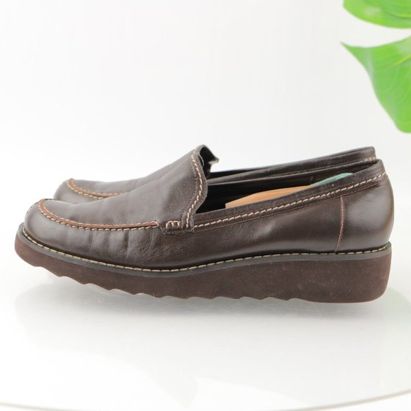 Franco Sarto Women's Nordy Loafer Slip On Shoe Size 9 Brown Leather Flats - Picture 8 of 12